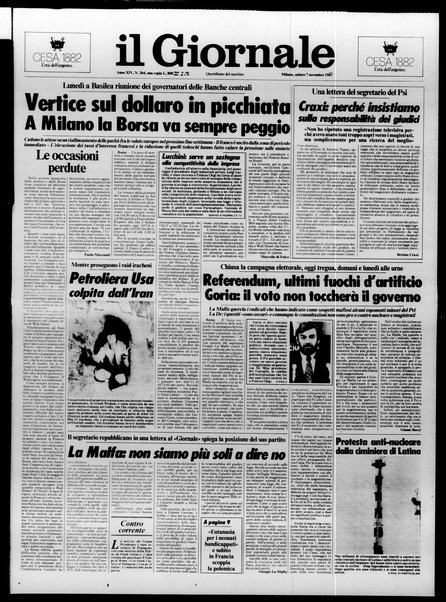 Il giornale : quotidiano del mattino